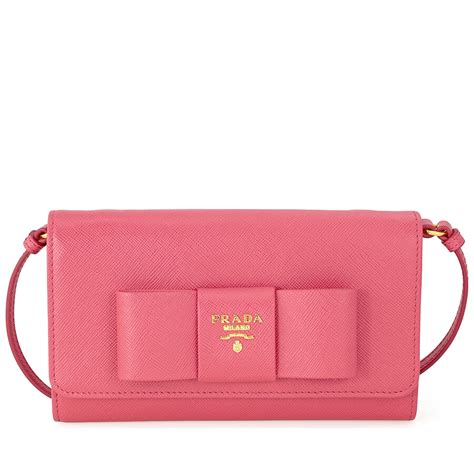 Prada Fiocco Saffiano Leather Mini Crossbody 